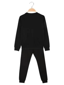Kappa Completo girocollo da ragazza 2 pezzi - nero