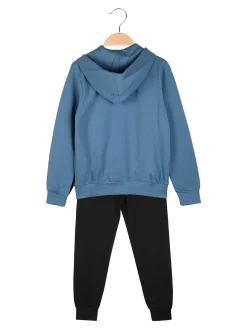Kappa Completo tuta da bambino 2 pezzi con cappuccio e zip - cielo