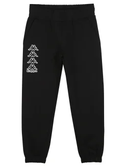 Kappa Completo tuta da ragazza con felpa cropp e pantaloni in cotone - rosa