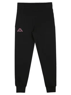 Kappa Completo tuta da ragazza 2 pezzi full zip in cotone - nero