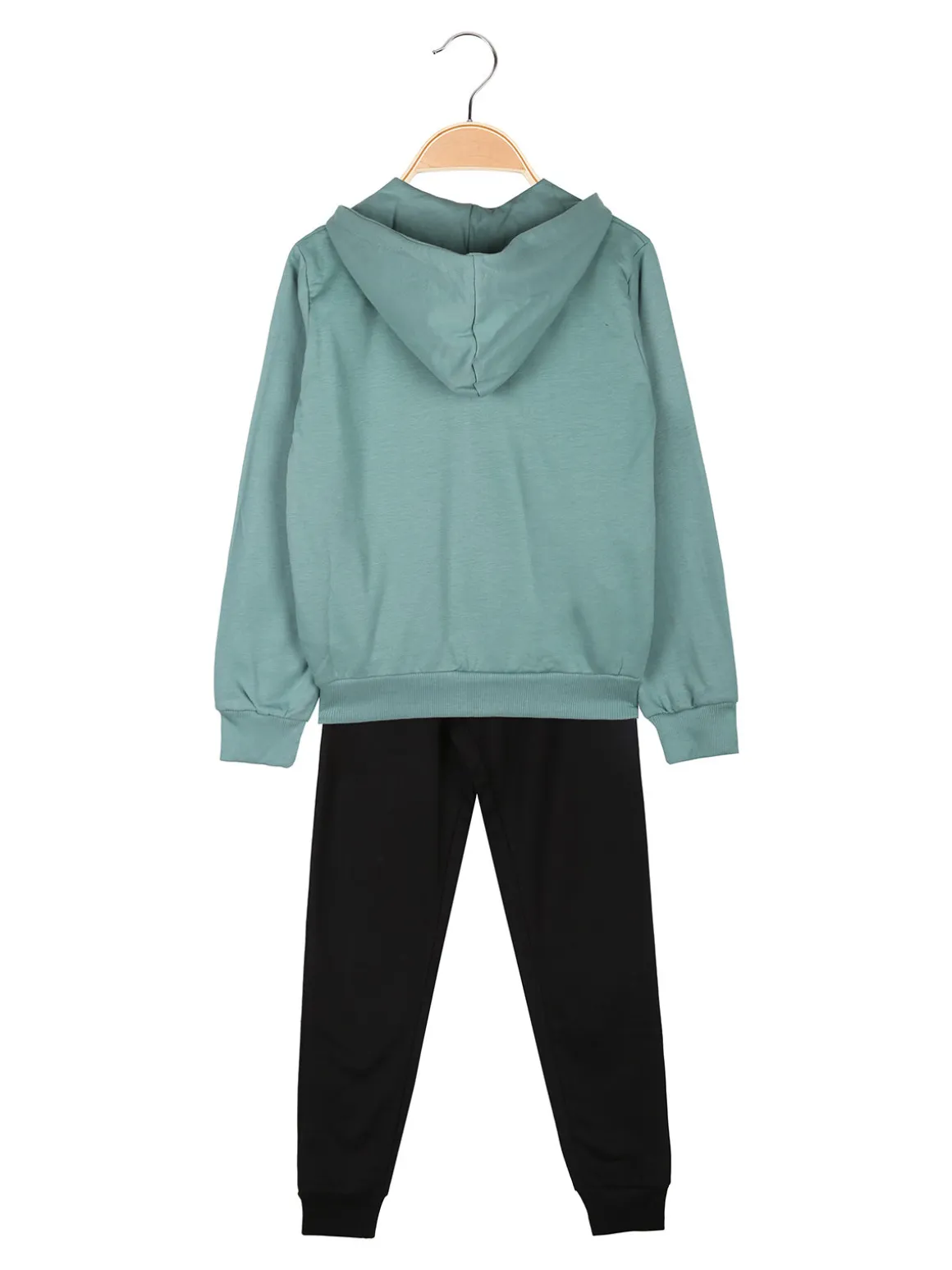 Kappa Completo tuta da ragazza 2 pezzi full zip in cotone - bianco