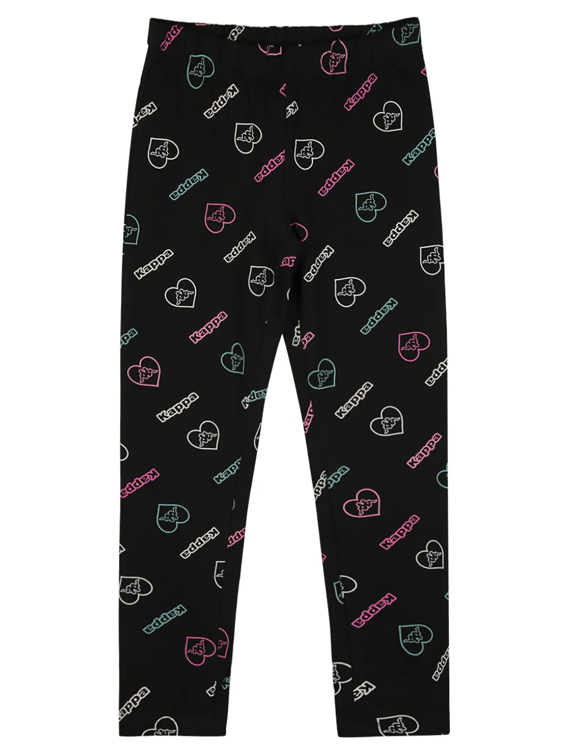 Kappa Completo tuta da ragazza con cappuccio e leggings logo - acqua marina