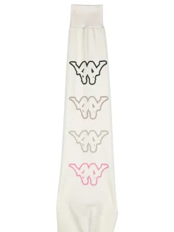 Kappa Completo tuta da ragazza con cappuccio e leggings logo - panna