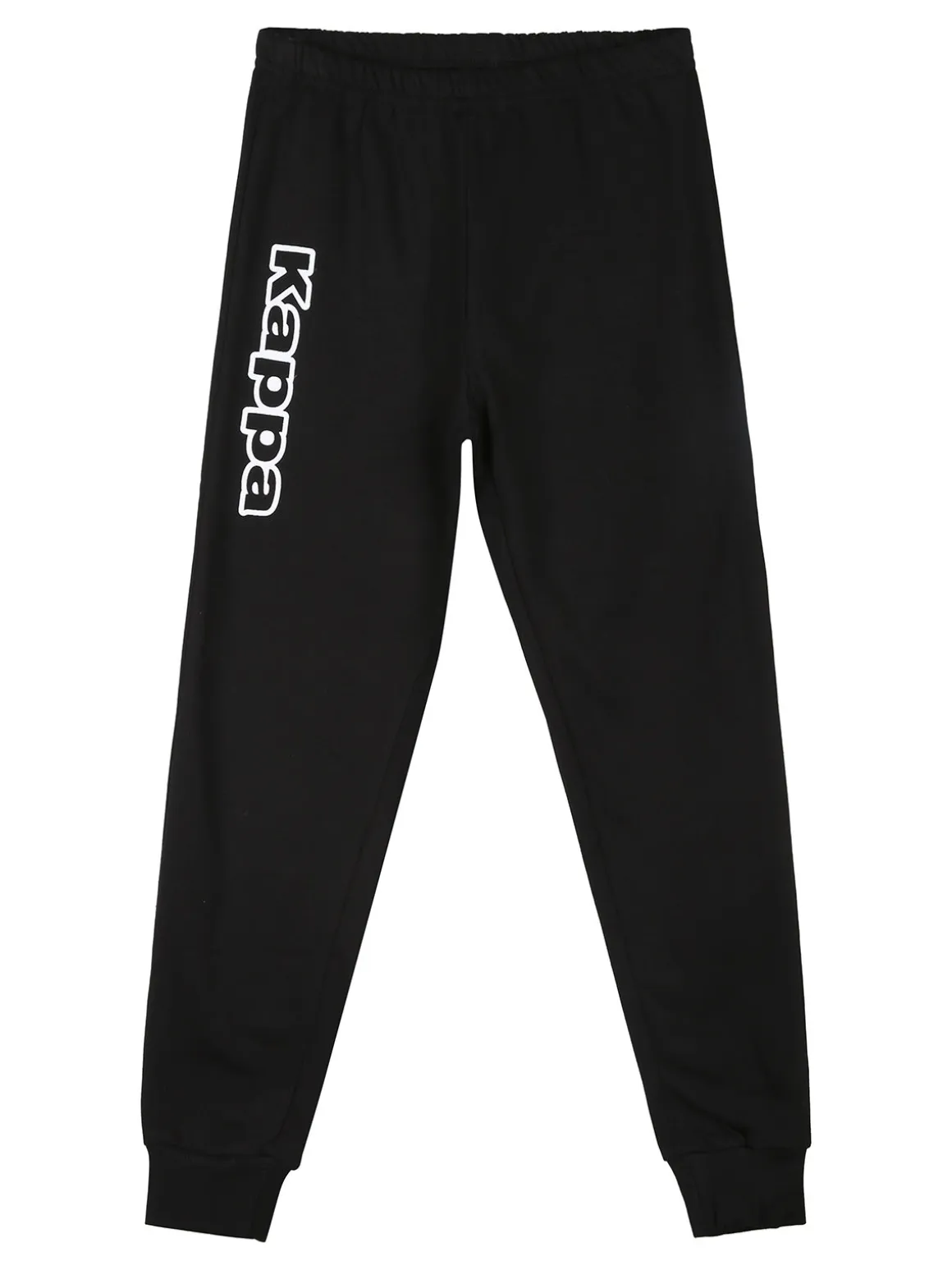 Kappa Completo tuta da ragazza 2 pezzi con cappuccio e zip - nero
