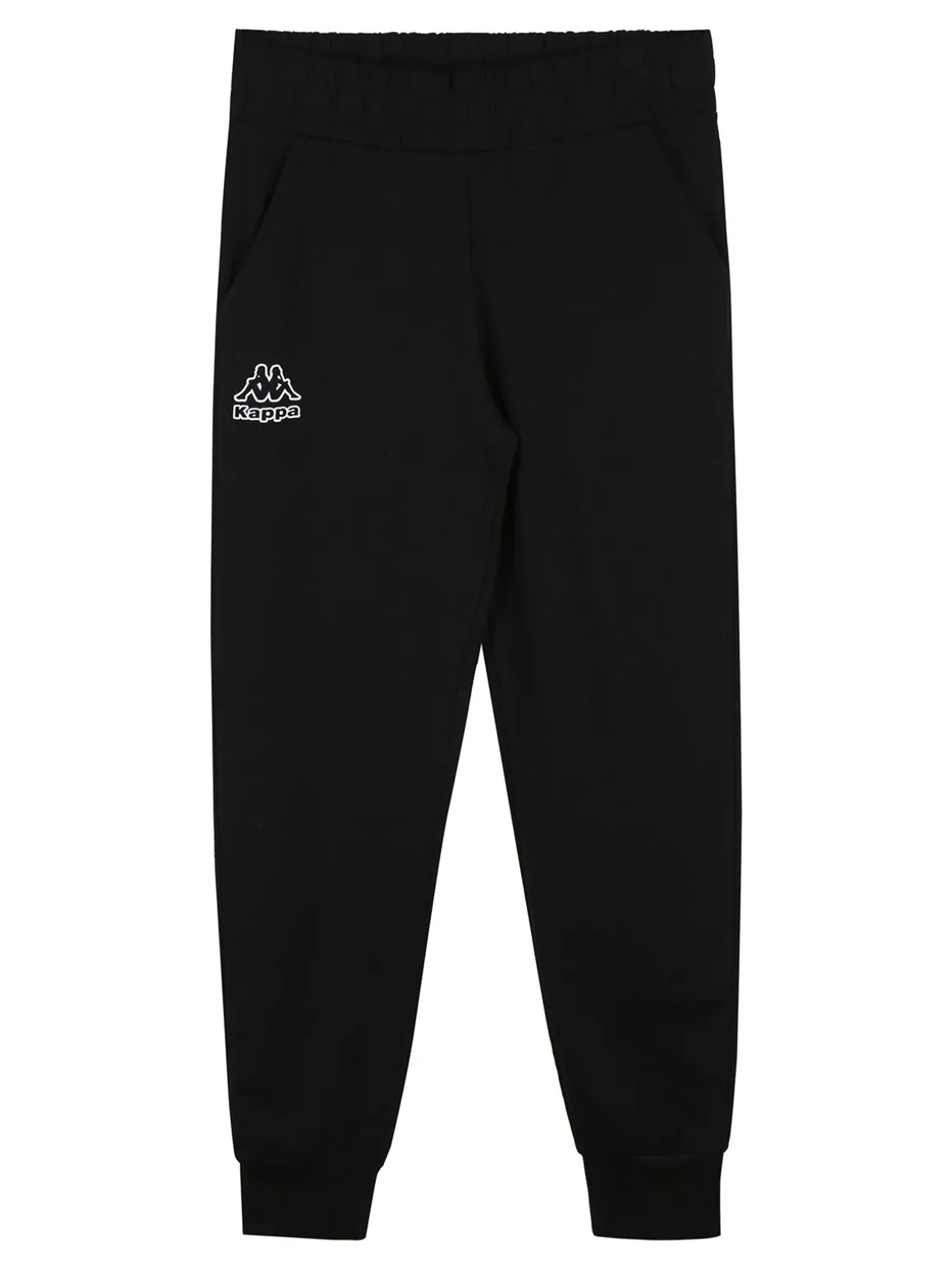 Kappa Completo tuta da ragazzo 2 pezzi con cappuccio e zip - nero