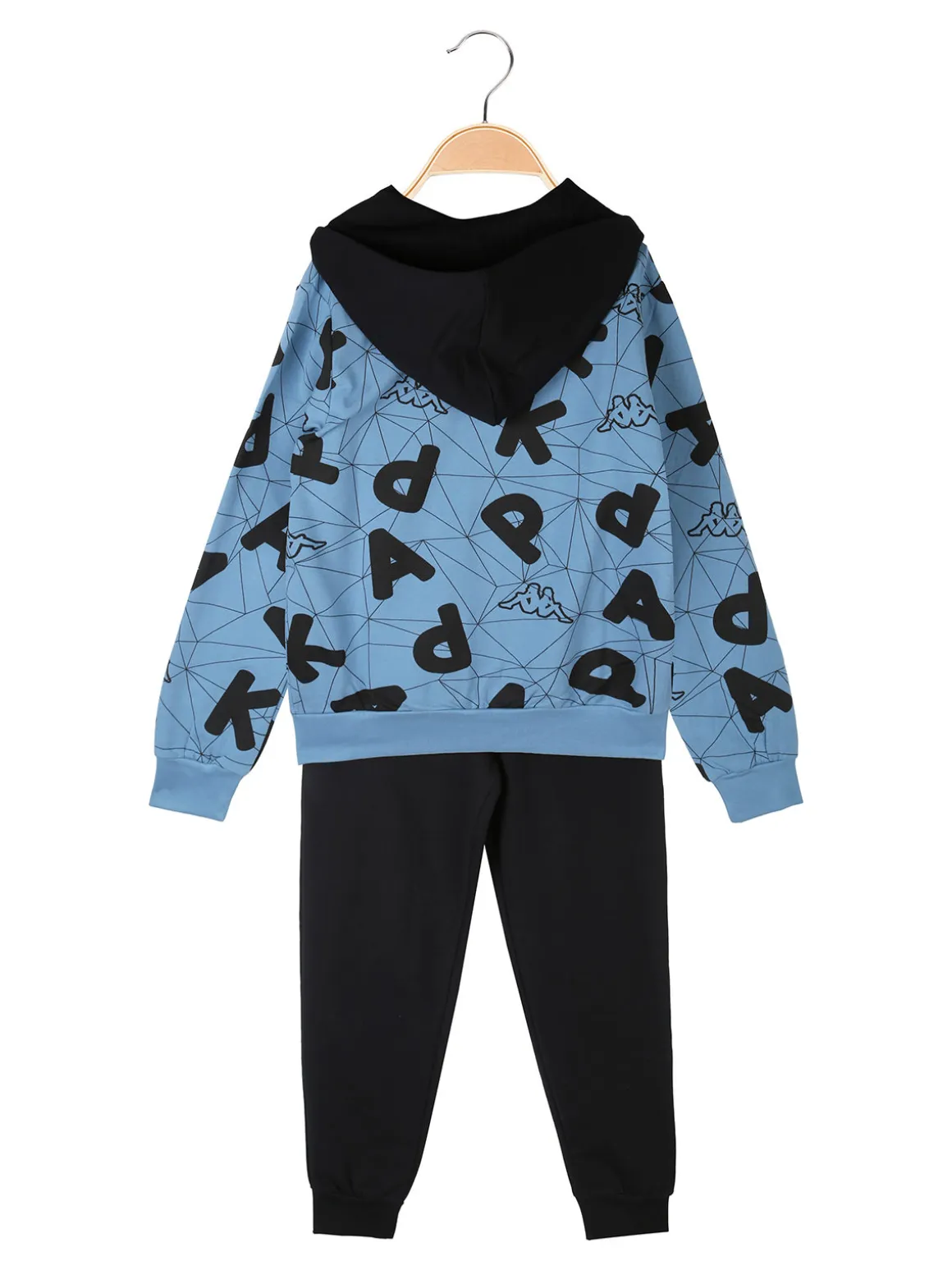 Kappa Completo tuta da ragazzo con cappuccio e zip - blu