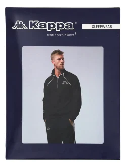 Kappa Completo tuta da uomo 2 pezzi in misto cotone - blu scuro