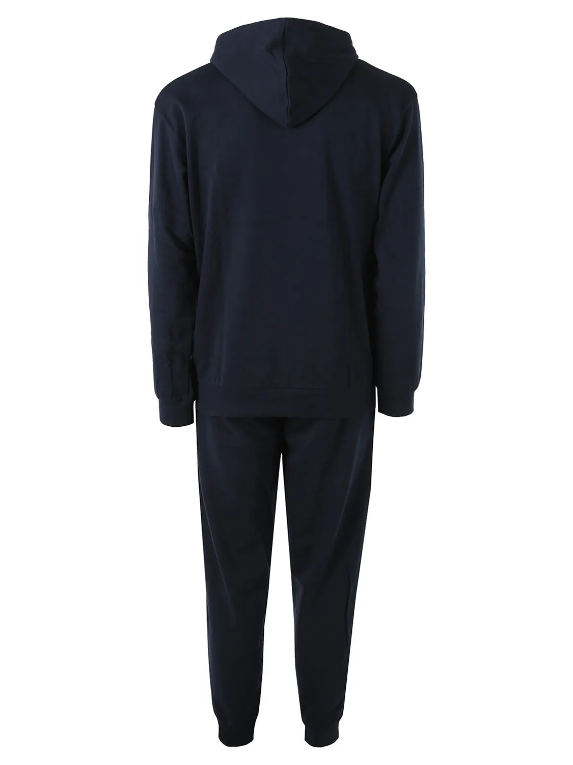 Kappa Completo tuta da uomo 2 pezzi con cappuccio in misto cotone - blu scuro