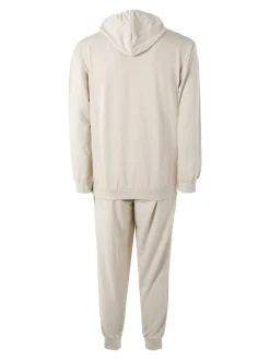 Kappa Completo tuta da uomo 2 pezzi con cappuccio in misto cotone - beige