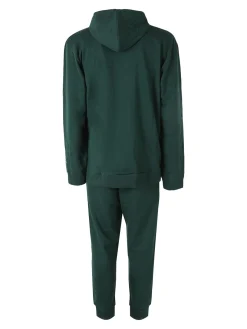 Kappa Completo tuta da uomo 2 pezzi con cappuccio e logo - verde