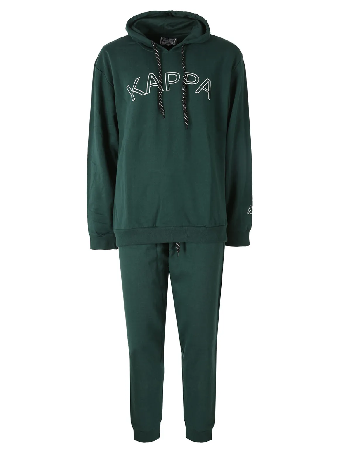 Kappa Completo tuta da uomo 2 pezzi con cappuccio e logo - verde