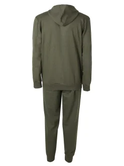 Kappa Completo tuta da uomo 2 pezzi con cappuccio e logo - militare