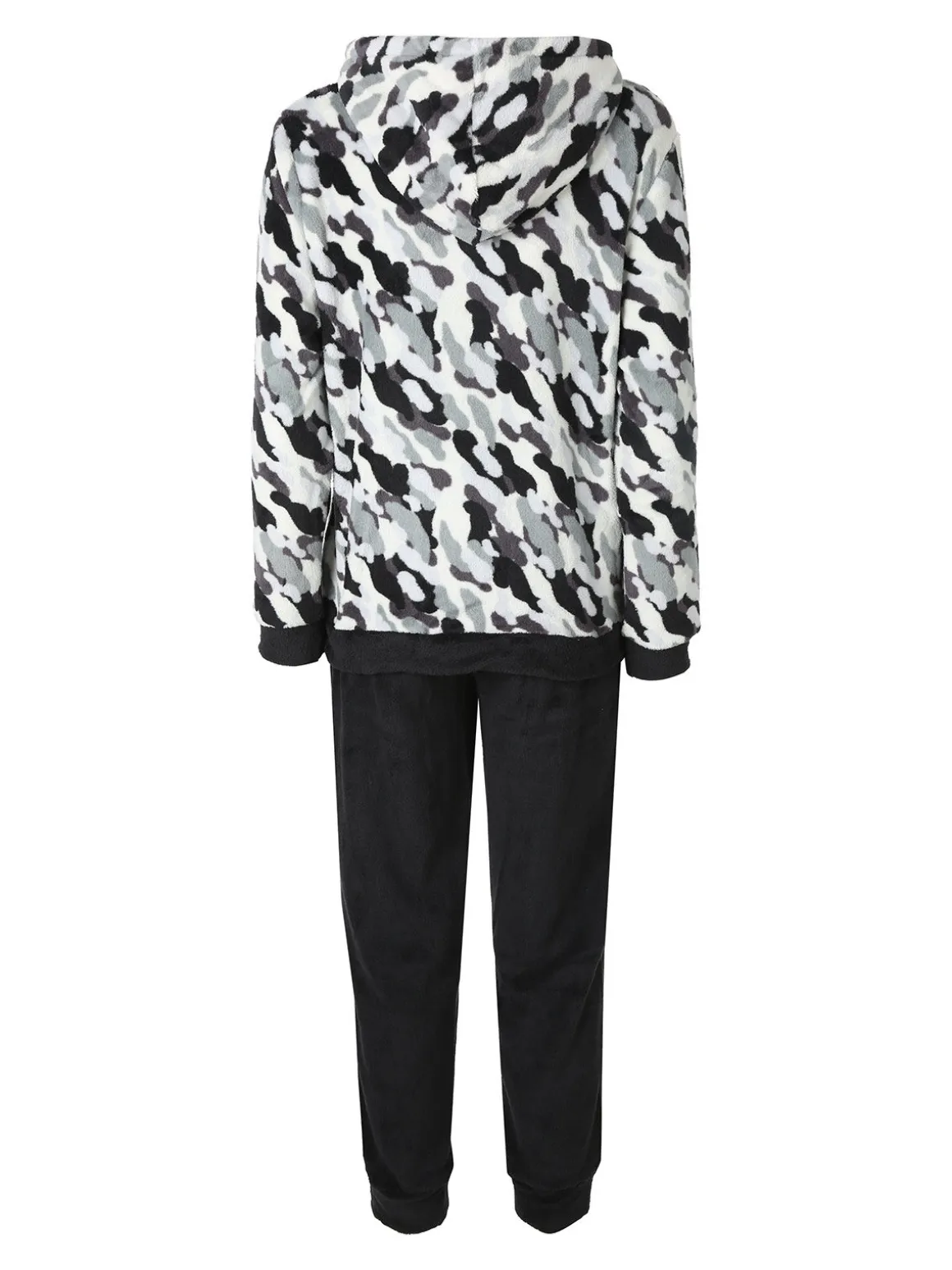Kappa Completo tuta donna mimetica in pile coral - nero