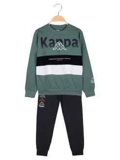 Kappa Completo tuta girocollo da bambino - oliva