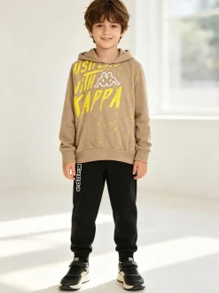 Kappa Completo tuta 2 pezzi da bambino con cappuccio - khaki