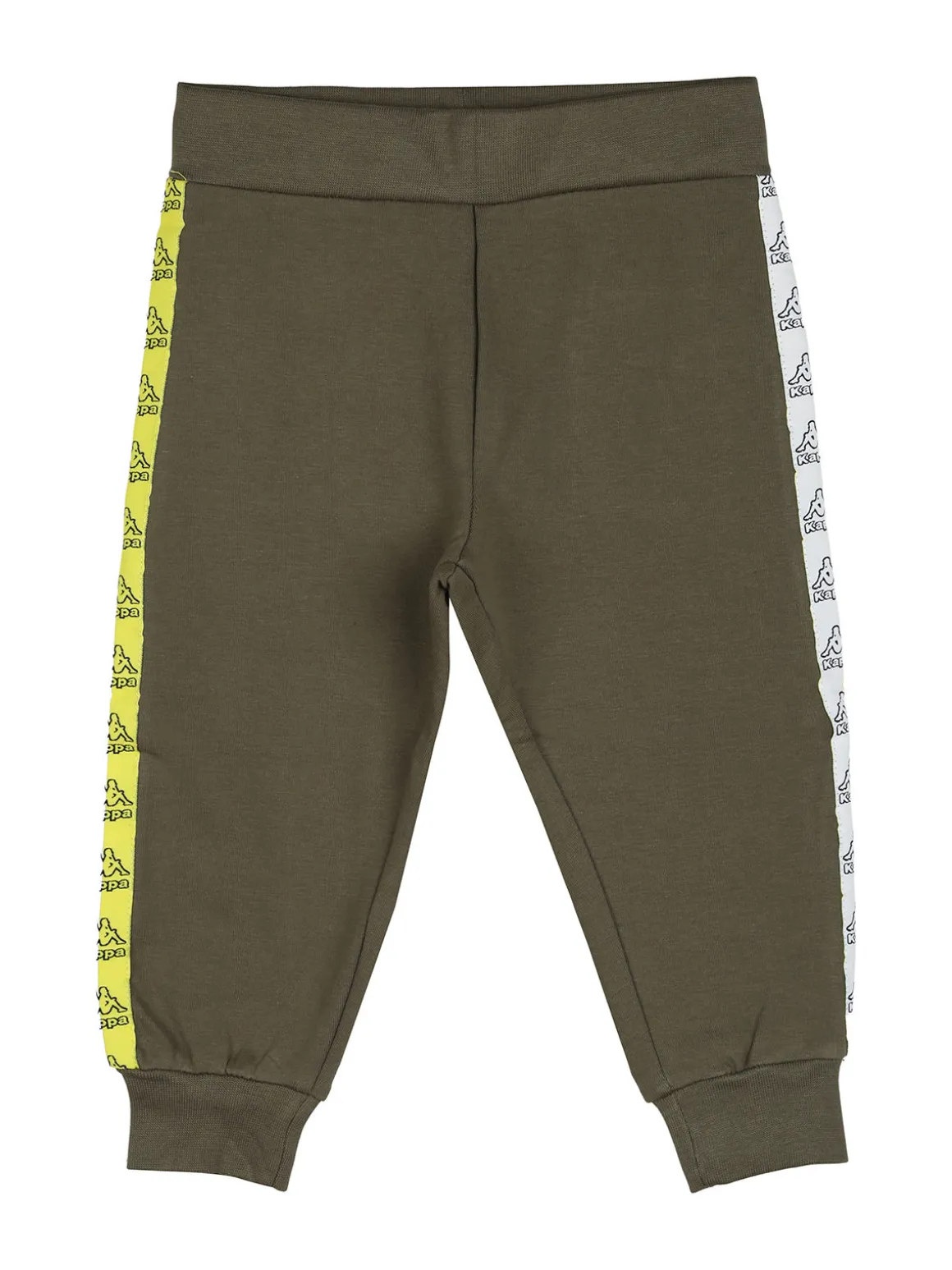 Kappa Completo tuta 2 pezzi da neonato in cotone con cappuccio e zip - giallo