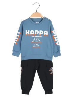 Kappa Completo tuta 2 pezzi da neonato con interno felpato - blu