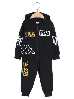 Kappa Completo tuta 2 pezzi da neonato con cappuccio e zip - blu scuro