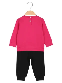 Kappa Completo tuta 2 pezzi da neonata con felpa e pantaloni in cotone - fucsia