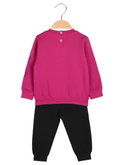 Kappa Completo tuta 2 pezzi da neonata con interno felpato - fucsia