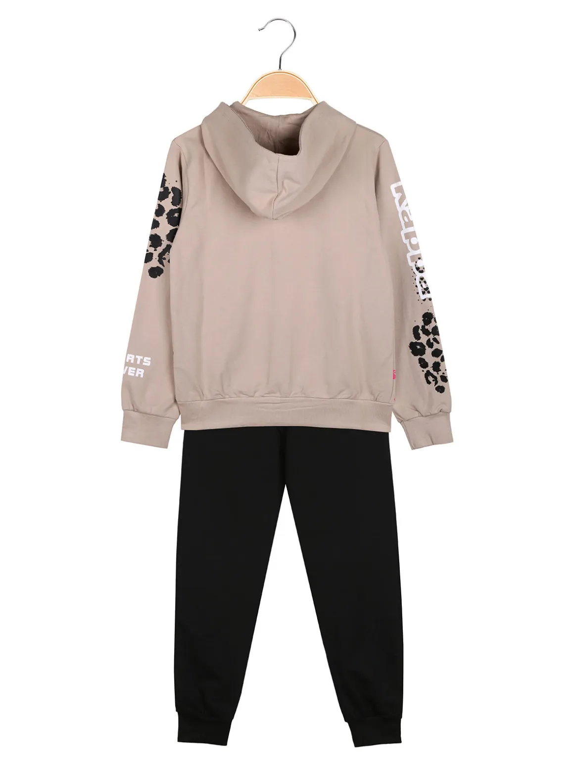 Kappa Completo tuta 2 pezzi da ragazza full zip con cappuccio - khaki