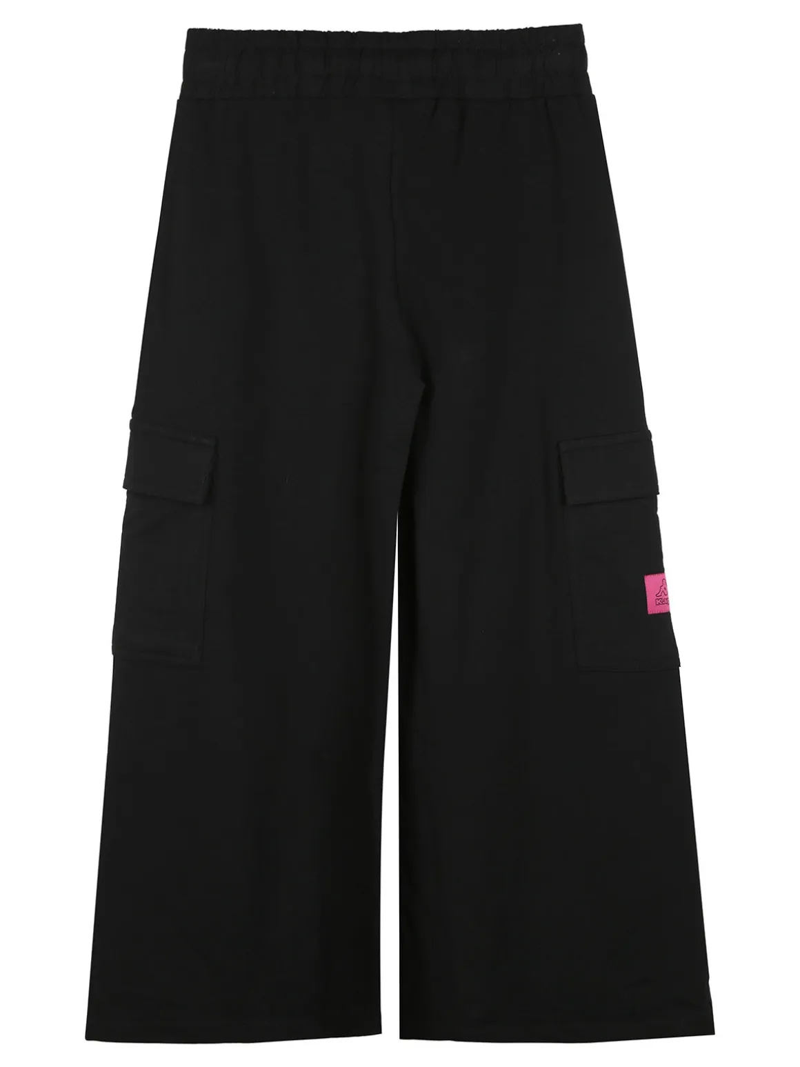 Kappa Completo tuta 2 pezzi da ragazza con cappuccio e pantaloni cargo a gamba larga - fucsia