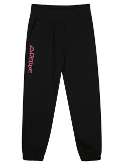Kappa Completo tuta 2 pezzi da ragazza in cotone con cappuccio e logo - bianco