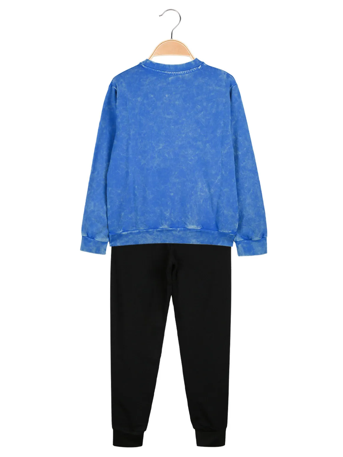 Kappa Completo tuta 2 pezzi da ragazzo in cotone con logo - blu
