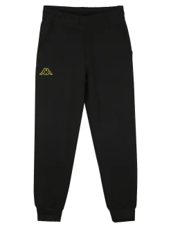 Kappa Completo tuta 2 pezzi da ragazzo in cotone con cappuccio - nero