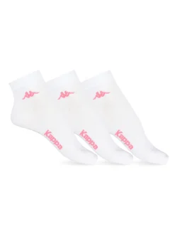 Kappa Confezione da 3 paia di calze corte da donna - bianco