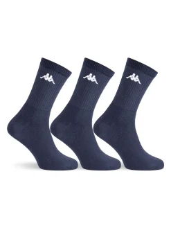 Kappa Confezione da 3 paia di calze corte da uomo - blu scuro