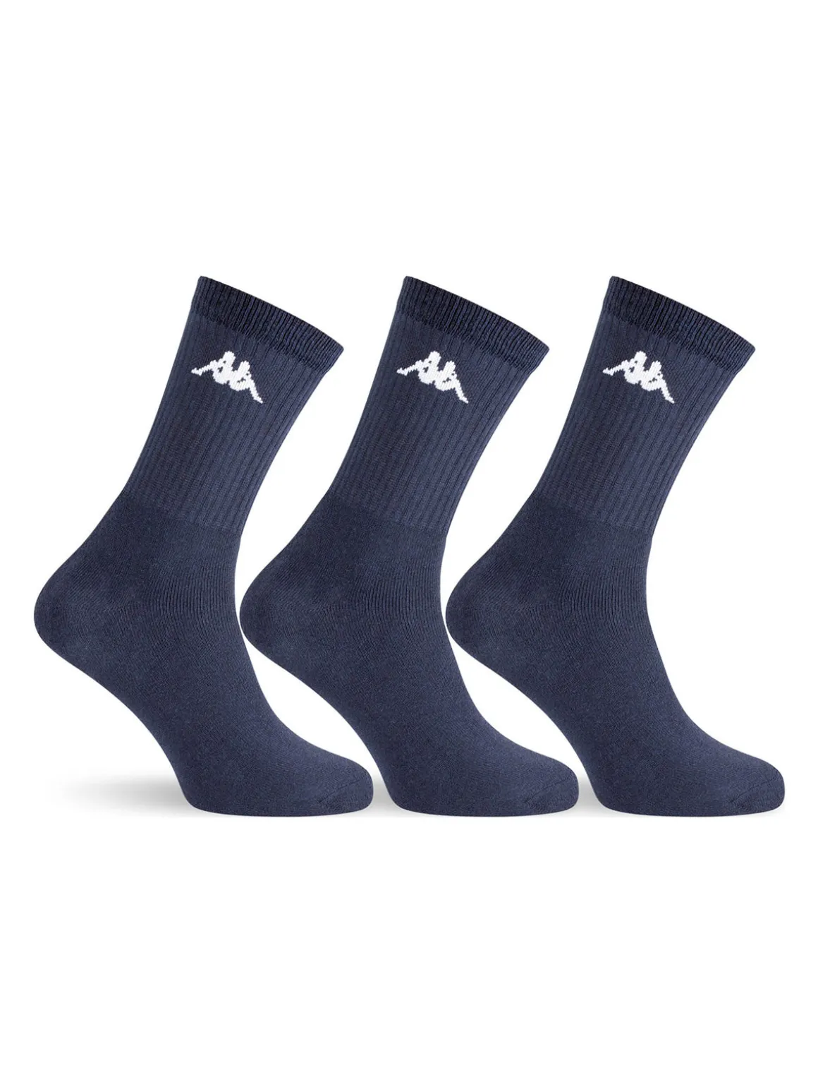 Kappa Confezione da 3 paia di calze corte da uomo - blu scuro
