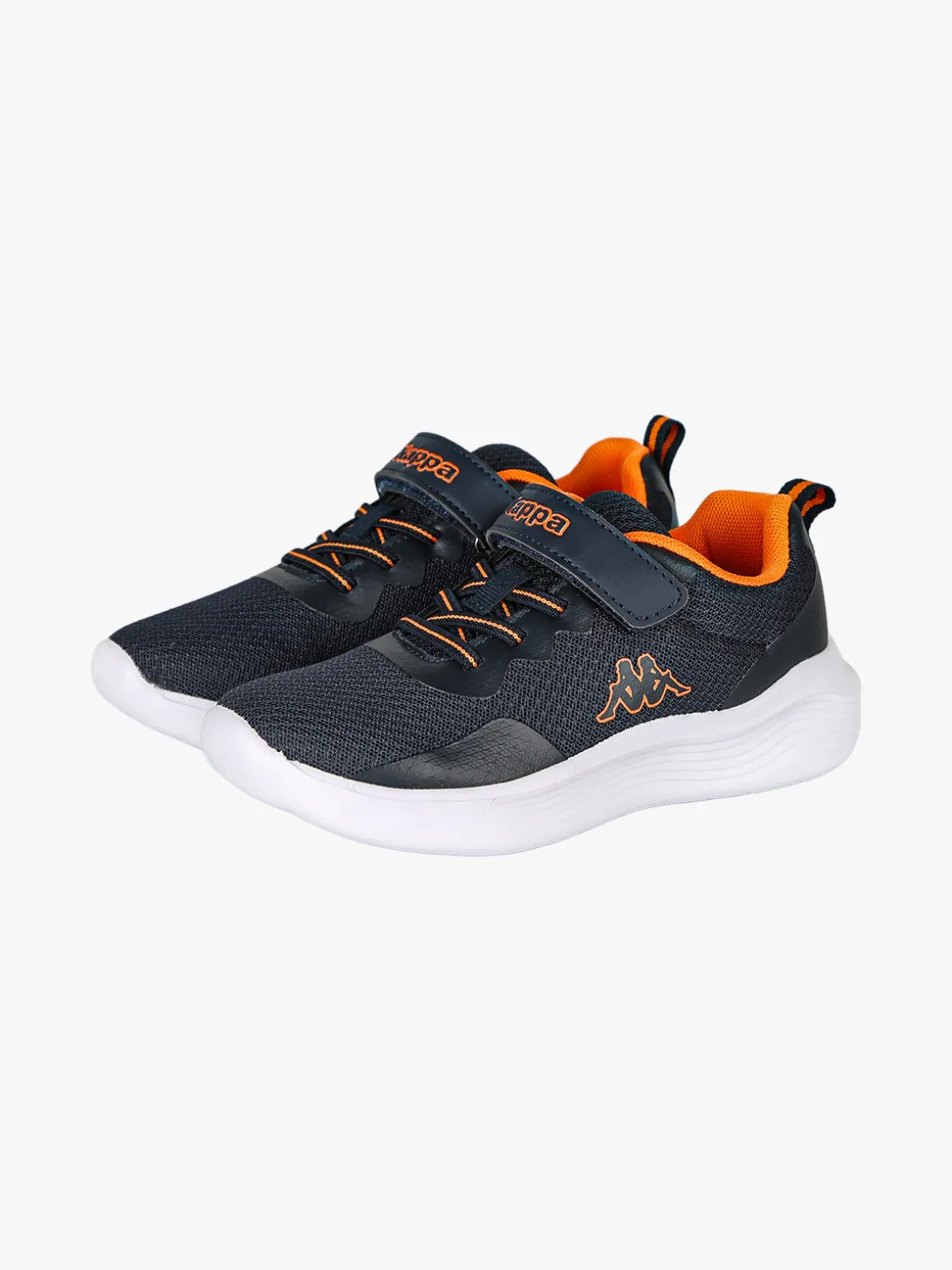 Kappa LOGO KOFY Sneakers sportive da ragazzo in mesh con chiusura a strappo - blu scuro