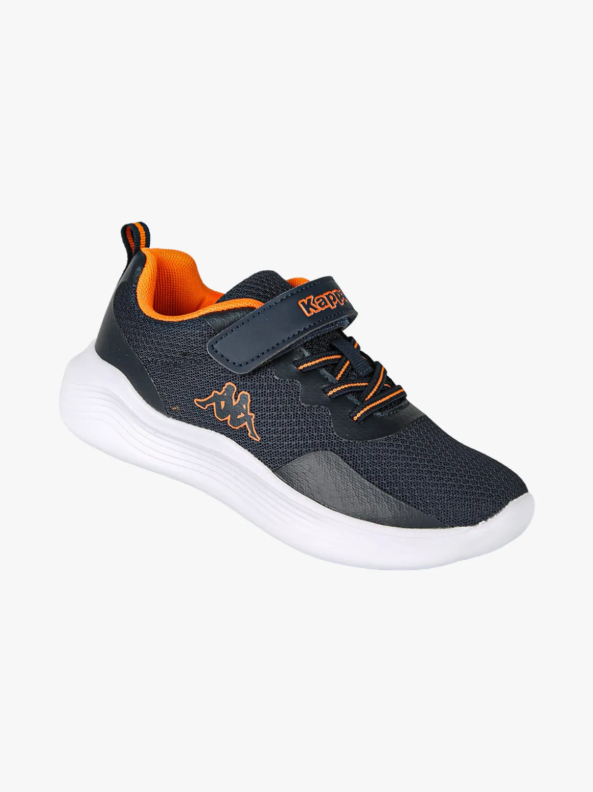 Kappa LOGO KOFY Sneakers sportive da ragazzo in mesh con chiusura a strappo - blu scuro