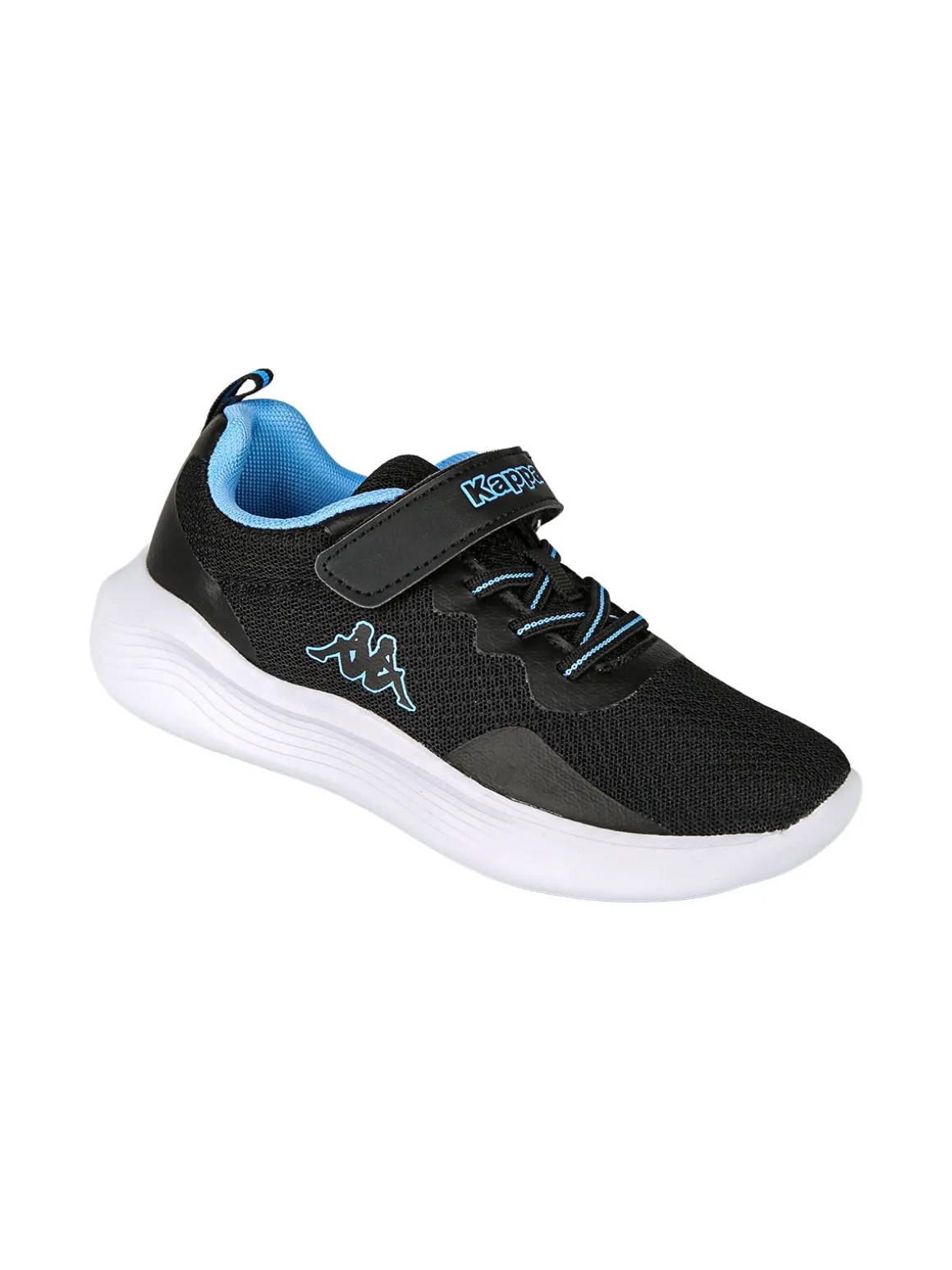 Kappa LOGO KOFY Sneakers sportive da ragazzo in mesh con chiusura a strappo - nero