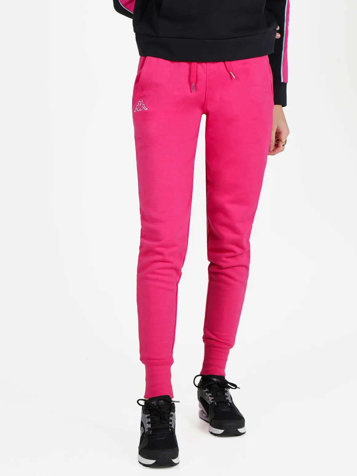 Kappa Pantaloni sportivi da donna con interno felpato e polsini