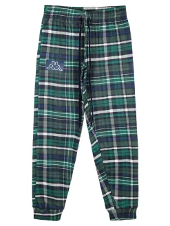 Kappa Pigiama da ragazza in cotone interlock con pantaloni a quadri - blu scuro
