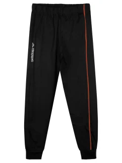 Kappa Pigiama lungo da ragazzo in cotone con logo - nero