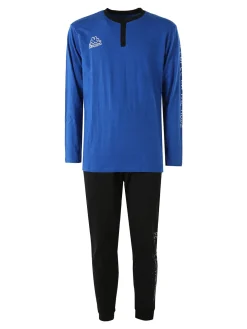 Kappa Pigiama lungo da uomo in cotone - blu