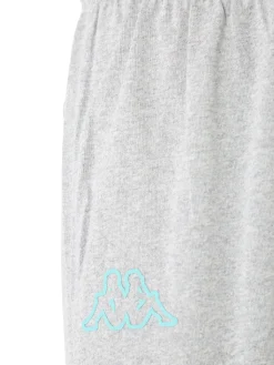 Kappa Pigiama lungo da uomo in cotone con logo - blu scuro