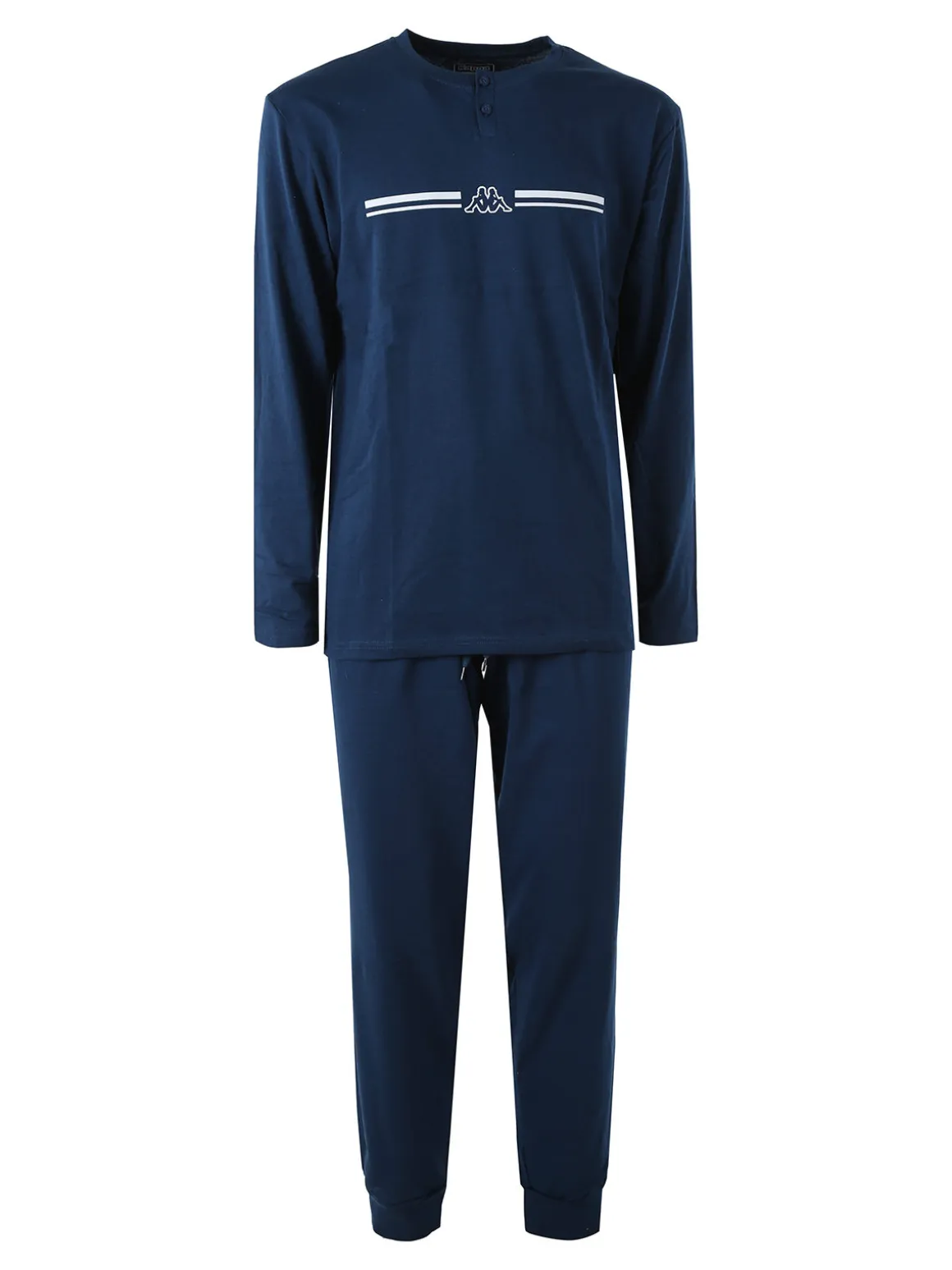 Kappa Pigiama lungo da uomo in cotone - jeans