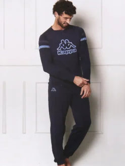 Kappa Pigiama lungo da uomo in misto cotone