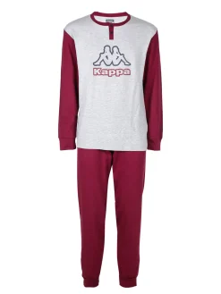 Kappa Pigiama lungo da uomo in cotone interlock