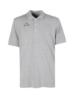 Kappa Polo da uomo a maniche corte in cotone con logo