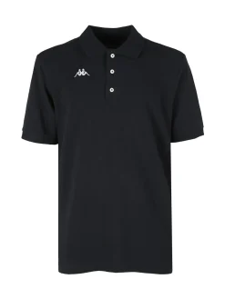 Kappa Polo da uomo a maniche corte in cotone con logo