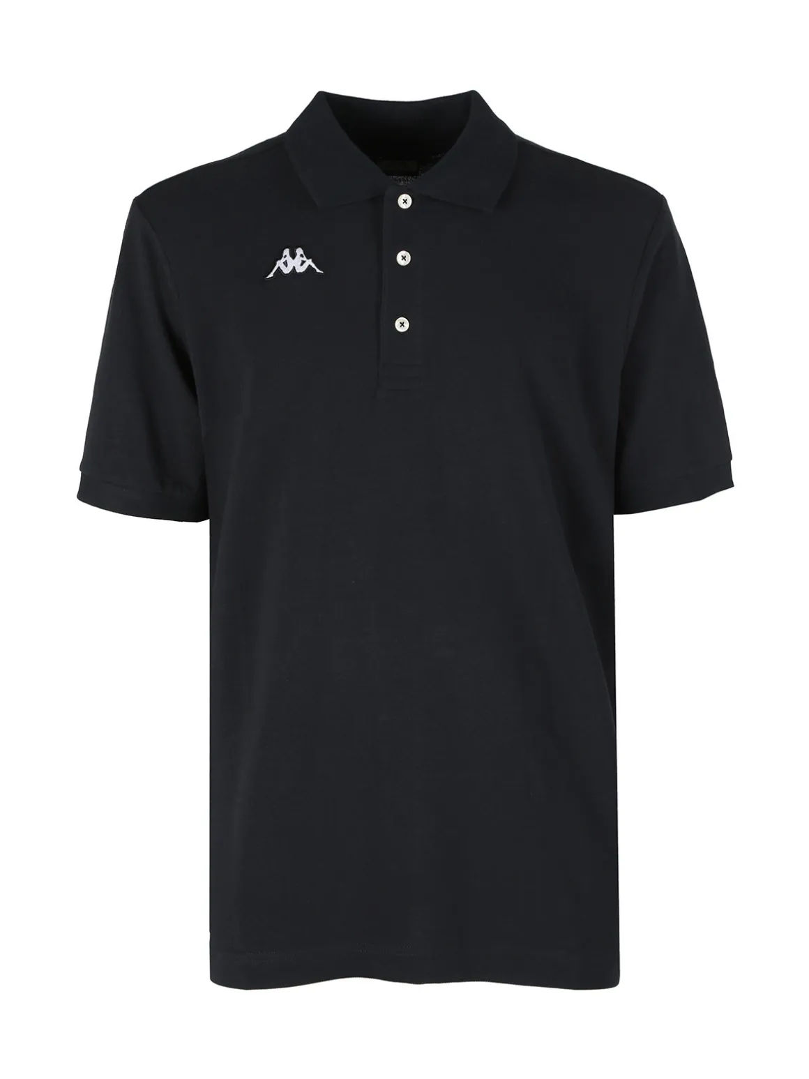 Kappa Polo da uomo a maniche corte in cotone con logo