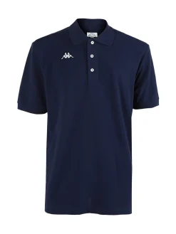 Kappa Polo da uomo a maniche corte in cotone con logo