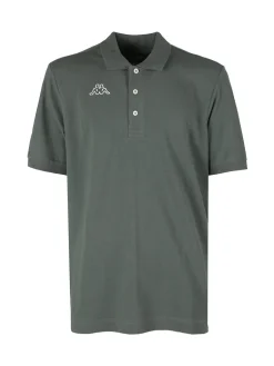 Kappa Polo da uomo in cotone a manica corta con logo