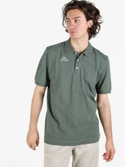 Kappa Polo da uomo in cotone a manica corta con logo