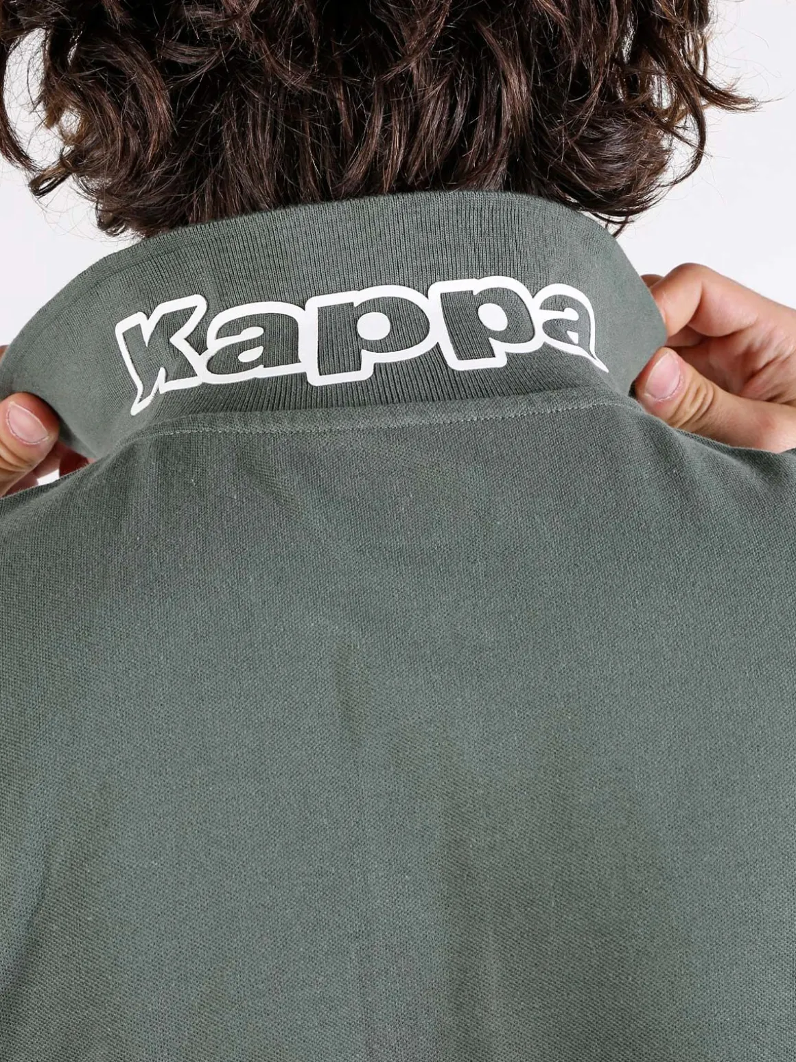 Kappa Polo da uomo in cotone a manica corta con logo
